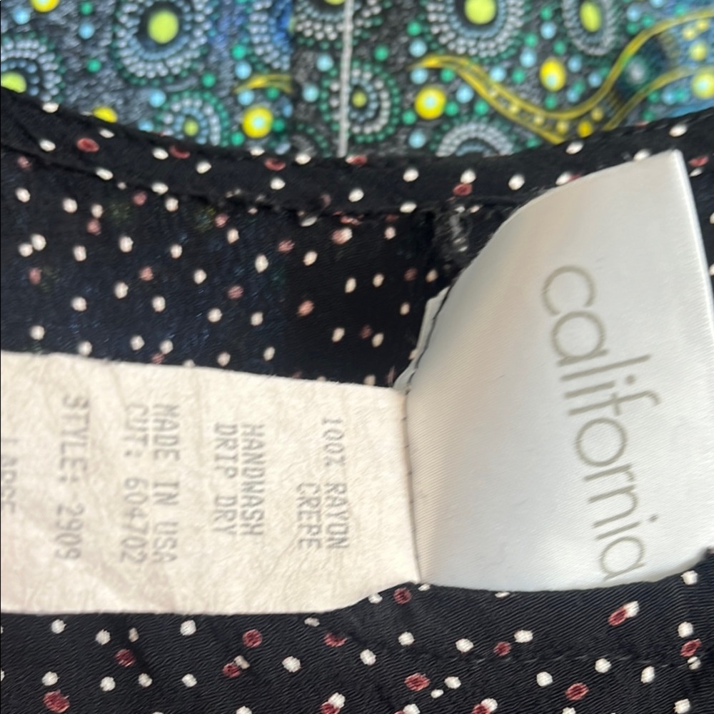 Black  Vintage 90s Y2K Sleeveless Dress with Subtle Dot Print size L - Picture 2 of 9